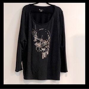 Beautiful Lane Bryant Sugar Skull beaded sweater women’s Sz 26/28